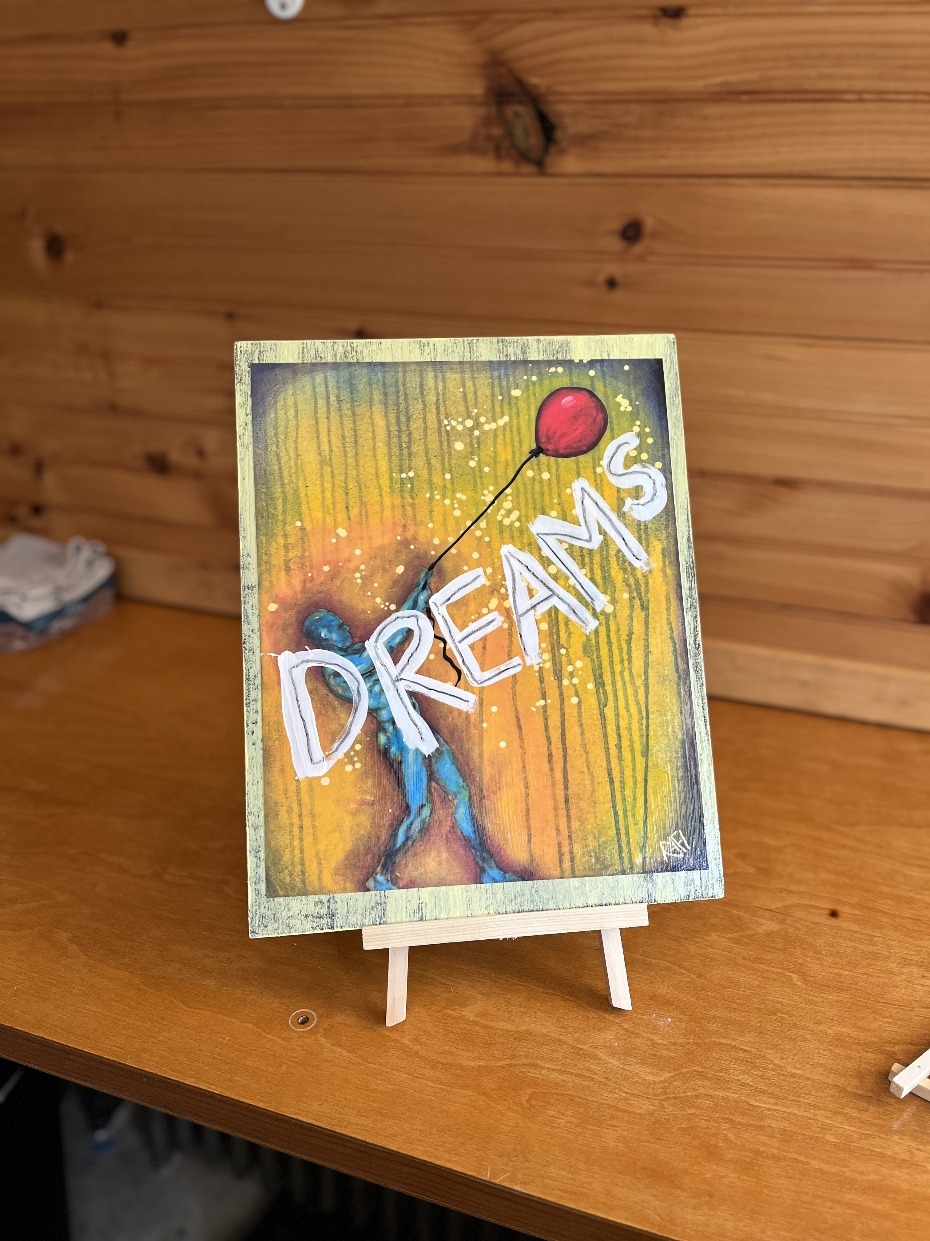 Dreams - ALL WE ARE EDITION By Artist Rafi Perez Textured Artist Enhanced Print On Wood 12X15 - Image 5