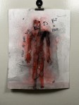 Inside My Skin By Artist Rafi Perez Ink On Paper 11X14 Shadow Form Series