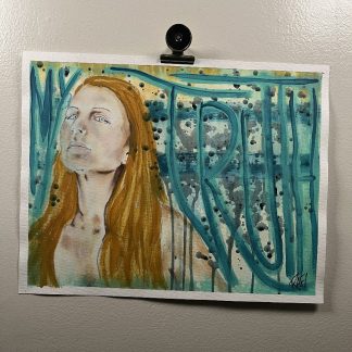 Truth By Artist Rafi Perez Original Painting On Paper 11X14
