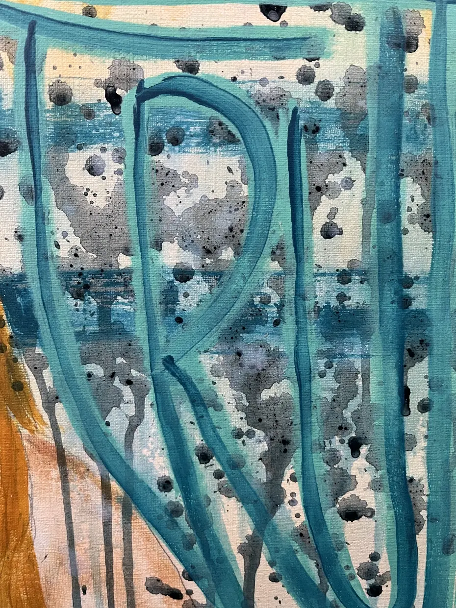 Truth By Artist Rafi Perez Original Painting On Paper 11X14 - Image 4