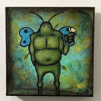 Metamorphosis Me And It Series By Rafi Perez Original Painting Mixed Medium on Canvas 6X6
