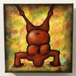 New Perspective Me And It Series By Rafi Perez Original Painting Mixed Medium on Canvas 6X6