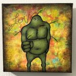 Love Nature Me And It Series By Rafi Perez Original Painting Mixed Medium on Canvas 6X6