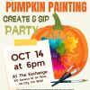 10-14-26 OCTOBER Pumpkin Painting Create & Sip Party with Rafi and Klee – Art Night At The Exchange