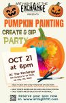 10-21-26 OCTOBER Pumpkin Painting Create & Sip Party with Rafi and Klee – Art Night At The Exchange