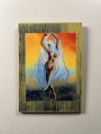 Dancer 1 Textured Print STUDY AND EXPERIMENT By Artist Rafi Perez On Wood 5X7