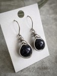 Holiday Sparkle Earrings / Titanium and Star Stone / Hypoallergenic Dangle Earrings