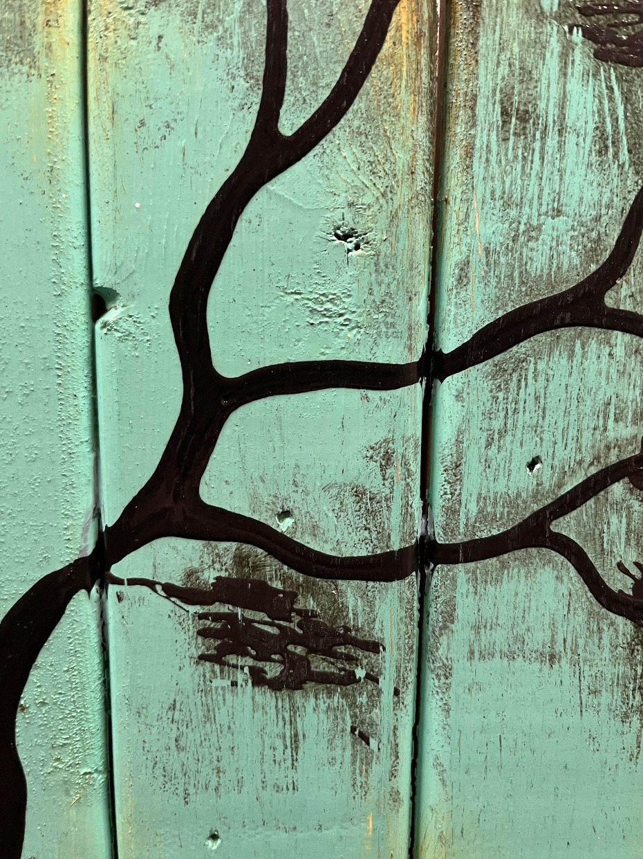 Standing in the Light By Rafi Perez Painting On Reclaimed Wood (Seasons Of Change Series) 10X11 - Image 5