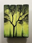 Returning to Green By Rafi Perez Painting On Reclaimed Wood (Seasons Of Change Series) 10X11