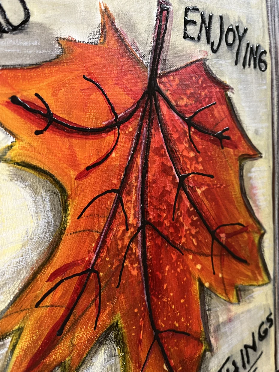 The Little Things By Artist Rafi Perez Original Painting On Paper 11X14 - Image 2