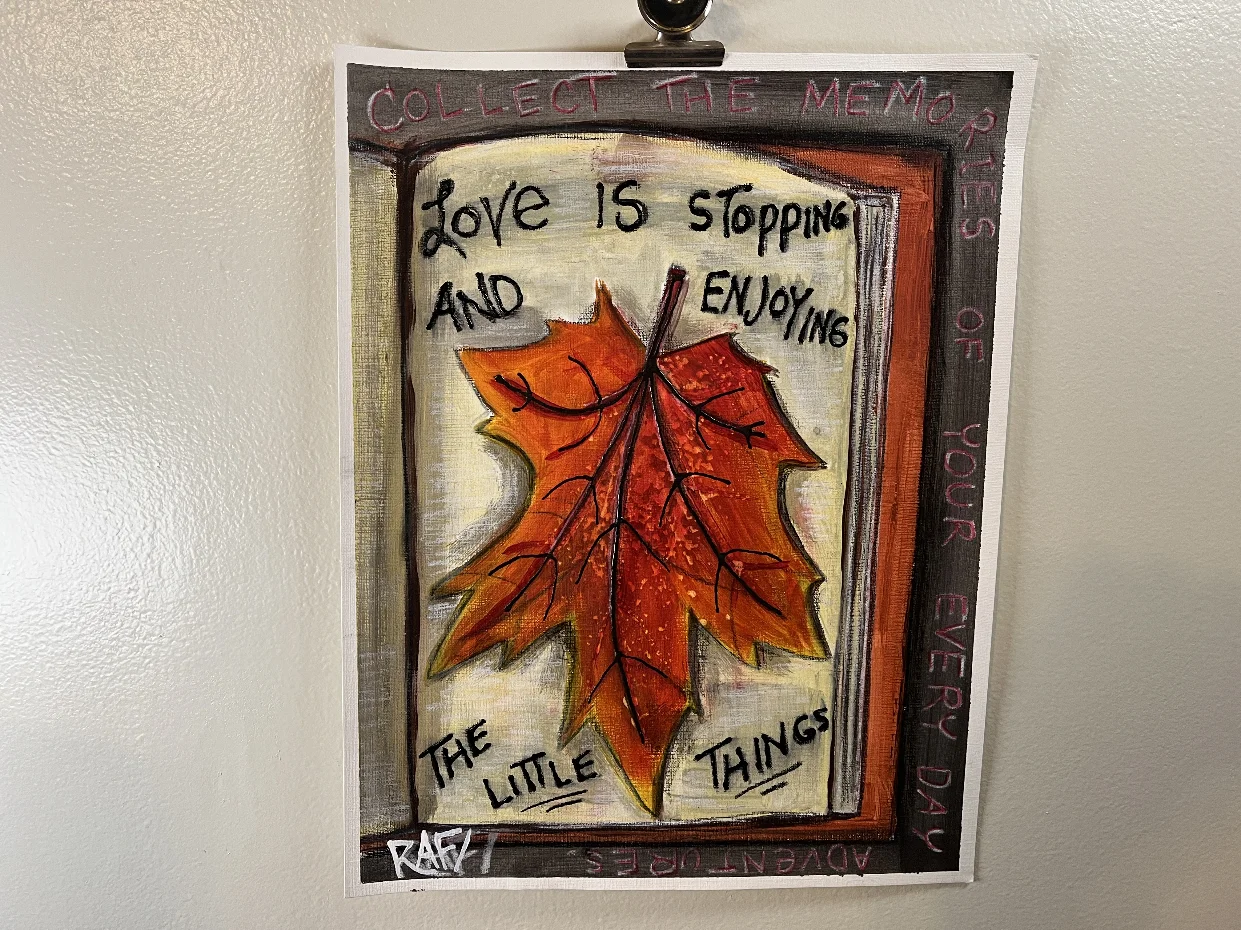 The Little Things By Artist Rafi Perez Original Painting On Paper 11X14 - Image 5
