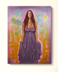 Untamed Inner Flight Original Painting By Artist Rafi Perez Mixed Medium On Canvas 18X24