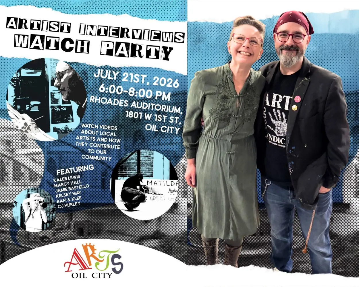 We’re Headed to the Big Screen! Join Us for the Artist Interviews Watch Party in Oil City