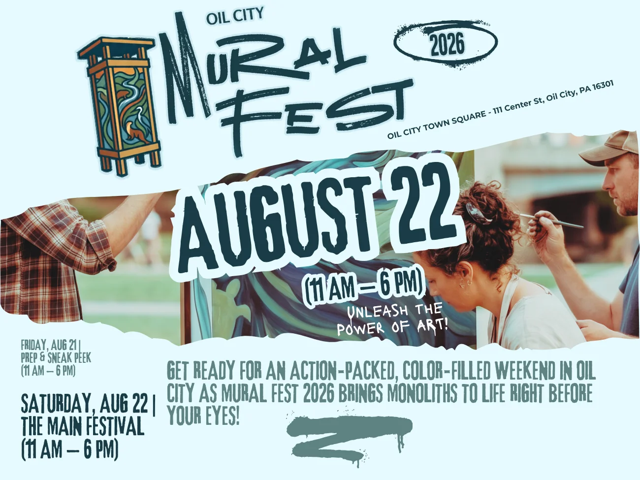 Announcing Oil City’s First-Ever Mural Fest 2026!