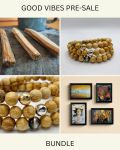 PRE-ORDER Good Vibe BUNDLE Palo Santo (Holy Wood) Bracelet (Unisex) With Rafi Fine Art Print