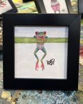 Hang In There Hoptastic Artist Enhanced Framed Print By Rafi Perez 5×5