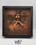Leopard Spotted Fairy Original Sculpture By Artist Rafi Perez 6x6x2