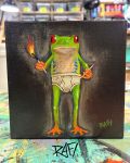 Light The Way Original Painting By Artist Rafi Perez Mixed Medium On Canvas 6×6