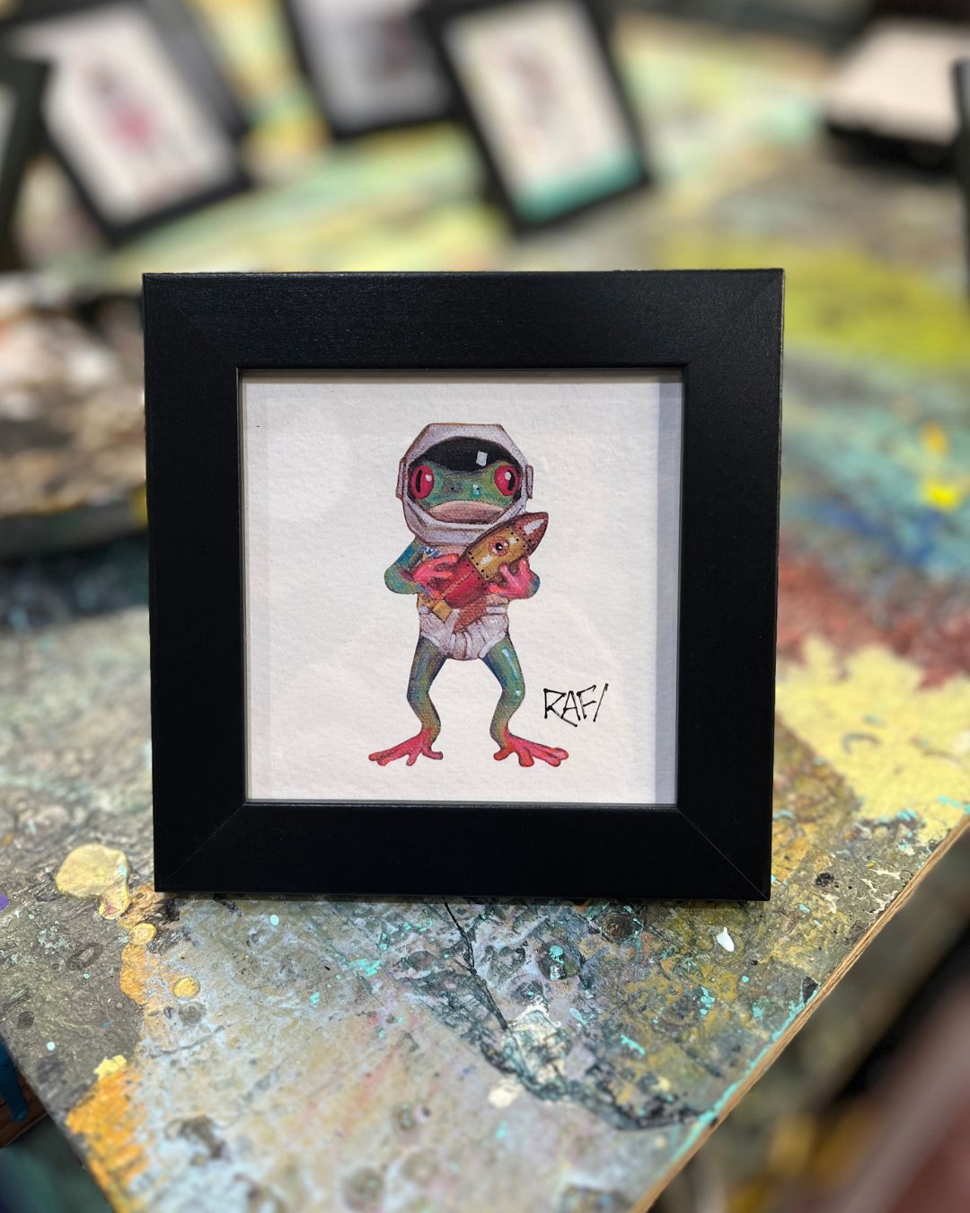 Nothing Is Impossible Hoptastic Artist Enhanced Framed Print By Rafi Perez 5×5 - Image 2