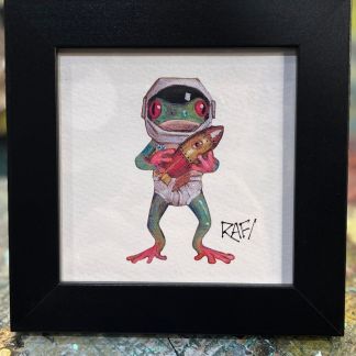 Nothing Is Impossible Hoptastic Artist Enhanced Framed Print By Rafi Perez 5×5