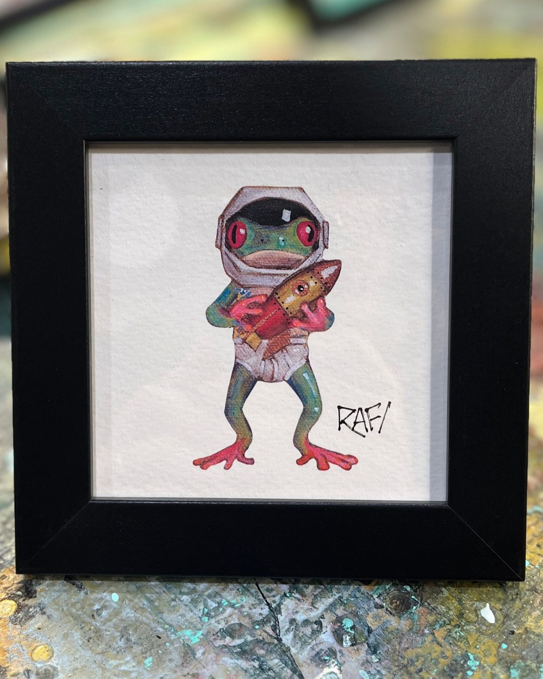 Nothing Is Impossible Hoptastic Artist Enhanced Framed Print By Rafi Perez 5×5
