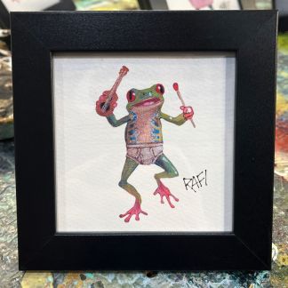 Play To Your Own Tune Hoptastic Artist Enhanced Framed Print By Rafi Perez 5×5