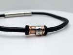 Hand Forged Spinner Bracelet / Solid Copper / Solid Sterling Silver / Genuine Leather / Custom Sized / Meditation Wheel