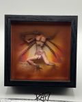 Vibrant Dragonfly Fairy Original Sculpture By Artist Rafi Perez 5x5x2