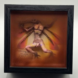 Vibrant Dragonfly Fairy Original Sculpture By Artist Rafi Perez 5x5x2