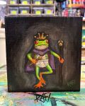 You Are Royal Original Painting By Artist Rafi Perez Mixed Medium On Canvas 6×6