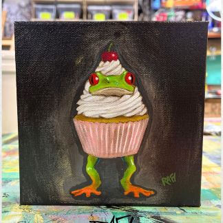 You Are Sweet Original Painting By Artist Rafi Perez Mixed Medium On Canvas 6×6