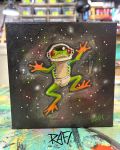 You Can Fly Original Painting By Artist Rafi Perez Mixed Medium On Canvas 6×6
