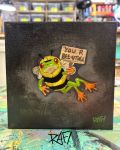You R Bee Utiful Original Painting By Artist Rafi Perez Mixed Medium On Canvas 6×6
